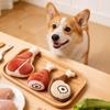 Quietschende Hundespielzeuge für kleine und mittlere Hunde Plüsch Bissfestes Kauspielzeug mit Geräusch Interaktives Haustierspielzeug zur Zahnpflege und gegen Langeweile