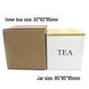 Elegant Bamboo & Wood Lid Tea Caddy, Tinplate Storage Box, Moisture-Proof Sealed Jar for Coffee Beans & Candy.