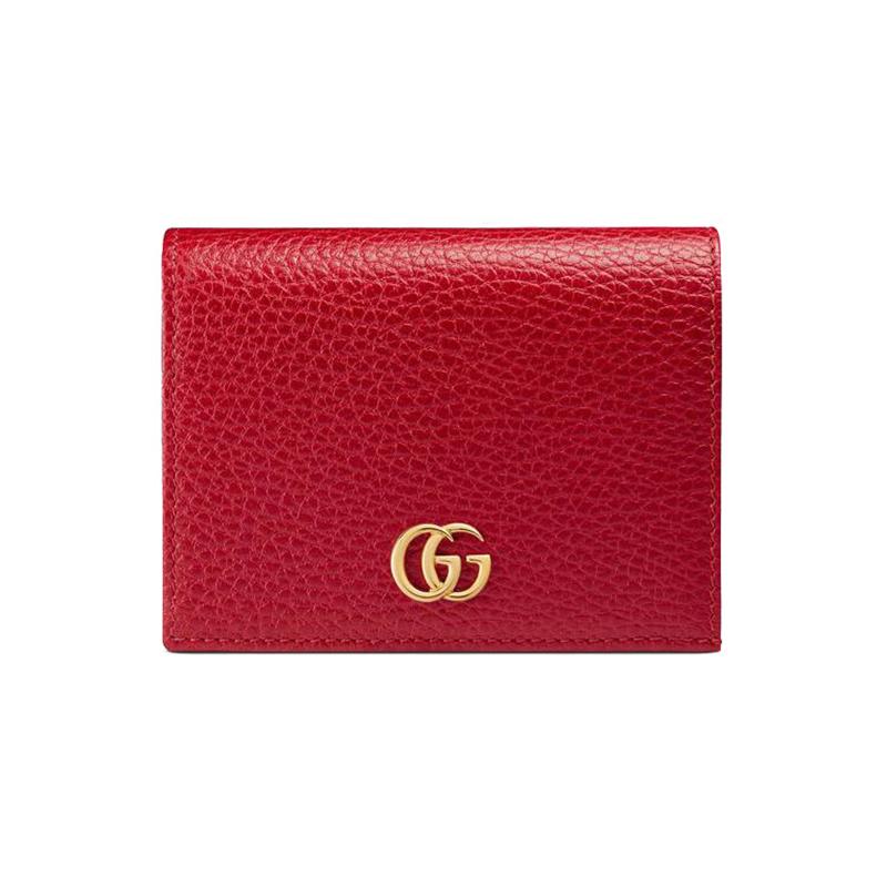 Gucci GG Marmont gold label logo