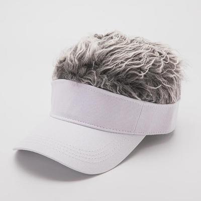 "Parrucca Hip-Hop da Esterno Cappellino da Baseball con Visiera a Becco d'Anatra"