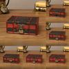 Wooden Storage Antique Box With Lock For Jewelry Cosmetics Decorations Home