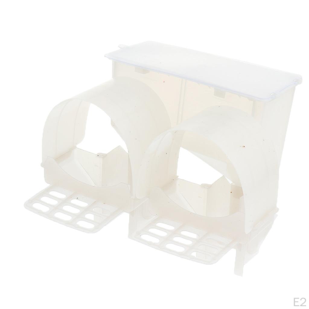 Automatic Trough Birds Cups Feeder Drinking Basin for Wilds Parrots
