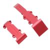 RC Car Skid Plate Front and Rear RC Car Aluminum Skid Plate for Traxxas 116 Revo Slash Red