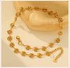 Stainless Steel Geometric Multi Spiral Circle Necklace for Women,  Creative Chain Necklace, Vacation Beach Jewelry Waterproof