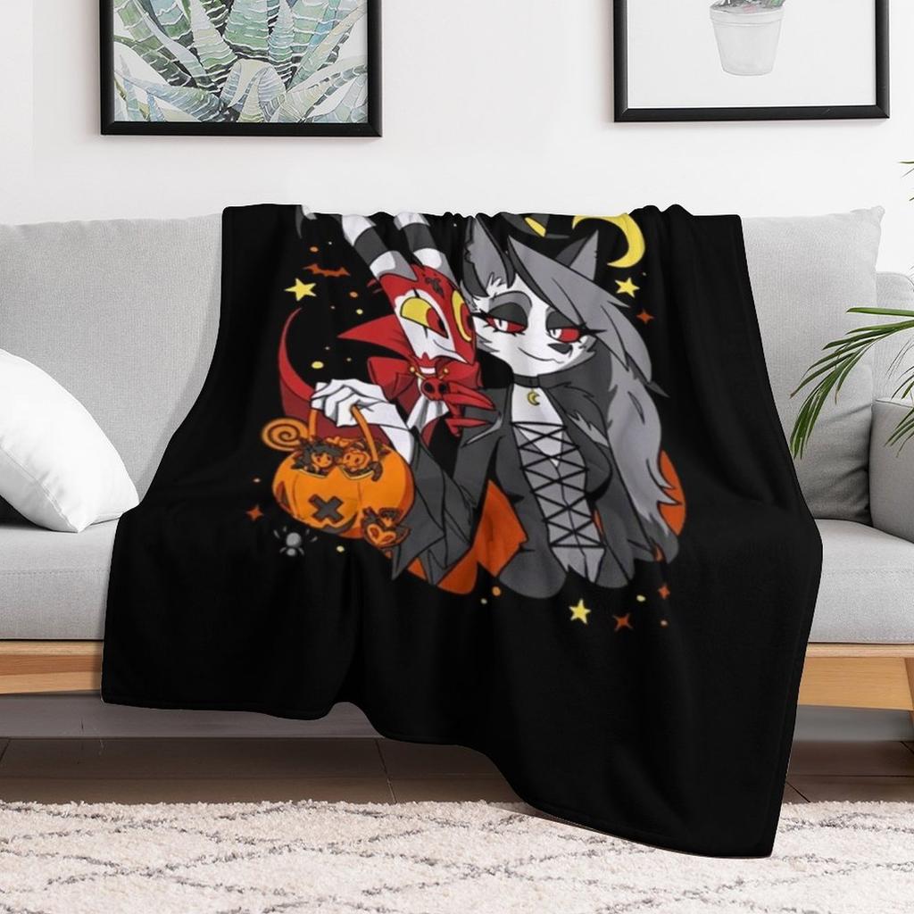 Helluva Boss Loona Deku Flanelový Fleece Měkká Teplá Deku