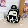 Schoolbag small fresh high-value girl leisure travel backpack contrasting colors versatile middle school students make-up class mini schoolbag 