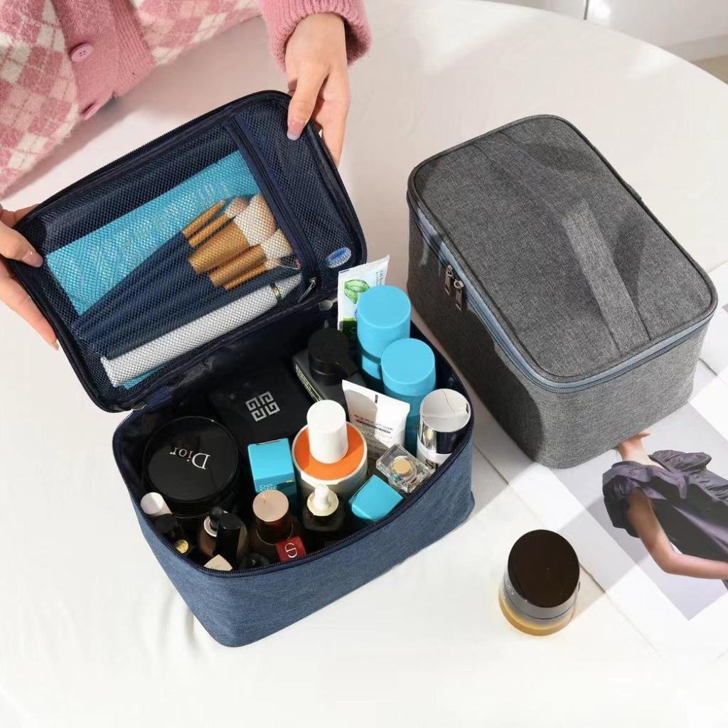 3-Month Money-Back Guarantee: Minimalist Large-Capacity Handheld Toiletry & Makeup Bag for Skincare Products