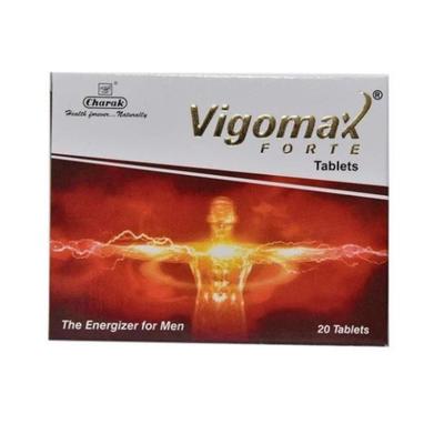 Tableta Vigomax Forte | Potente energizante y favorecedor de la salud masculina 20 tabletas