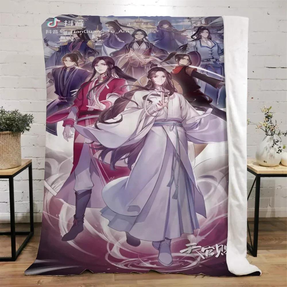 Heaven Official’s Blessing Kinderdecke Bett Innenraum für Zuhause Luxus Decken & Überwürfe Flauschiger Plaid Strandtuch Überwurf Knie Weich