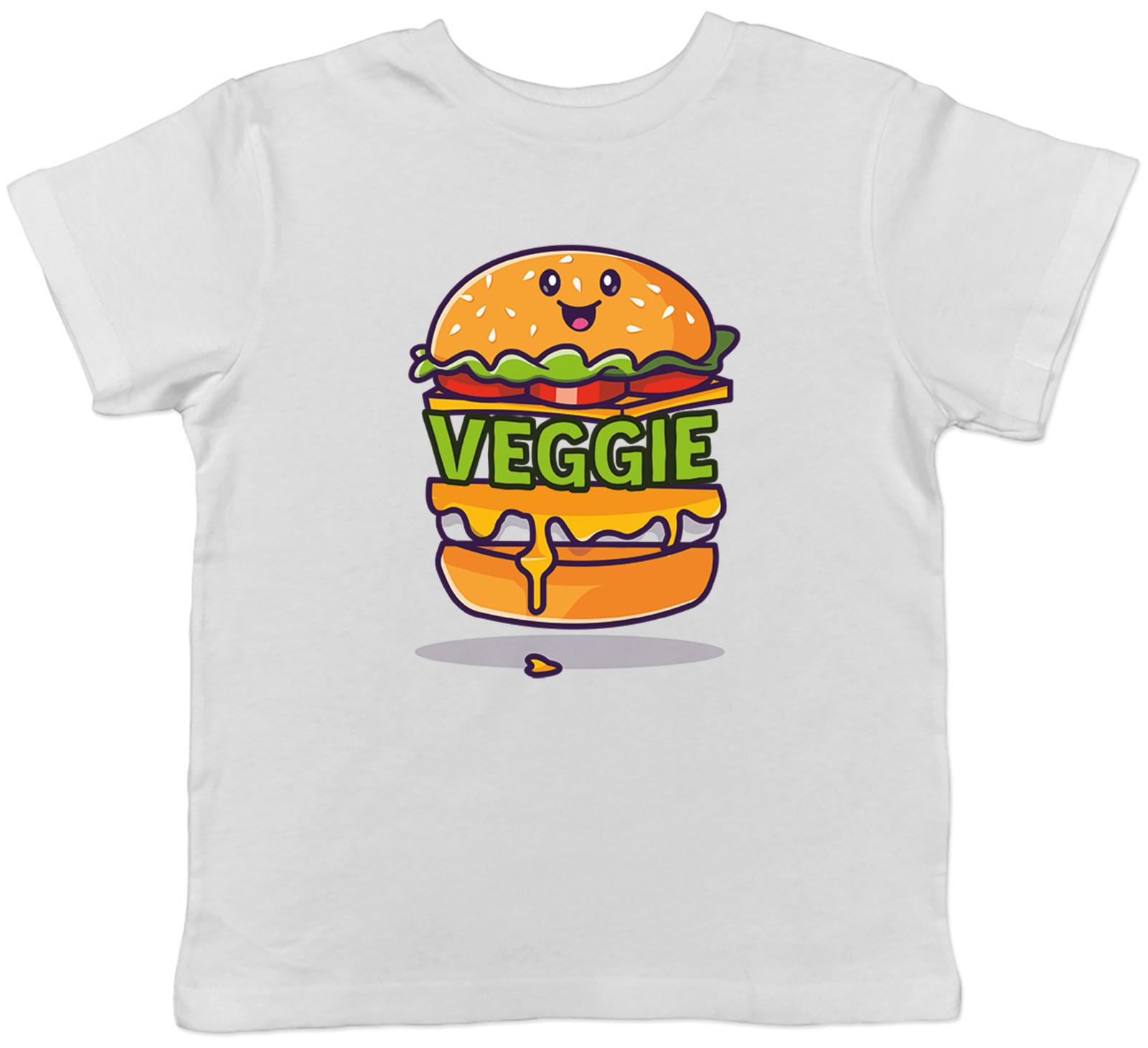 Veggie Burger Kids T-Shirt Vegetarian Vegan Plant Childrens Boys Girls Gift 130