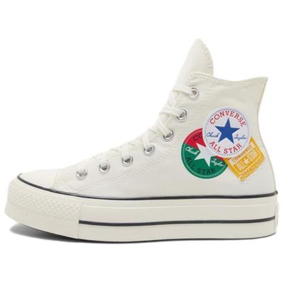 All Star Lift Mode Confortable Durable Hautes Toile Chaussures Femmes Baskets Blanc A15756C