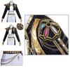Kpop Demon Hunters Anime Character Black Gold Halloween Role Playing Costume With Faux Leather