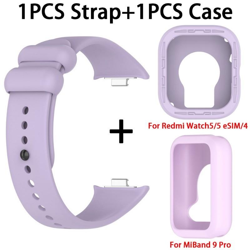 

Силиконовый чехол + ремешок для Redmi Watch 4/5, сменный браслет, ремень для Xiaomi Redmi Watch5, ESIM Smart Watchband Redmi Watch5/5 eSIM фиолетовый