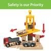 BRIO WORLD Cargo Rail Deluxe Set [Total 54 Pieces] Ages 3 and Up (Electric Vehicle Train Toy Wooden Rail) 33097