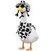 Cow Print Costume Set with Hat Bandana Sunglasses and Headband Western Style Accessories for Party Outfit