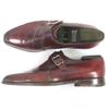 Sehr gute Berluti Lederschuhe Demesure Scars Calligraphy Patina Single Monk Strap Bordeaux Leder Herren 9 Gebraucht
