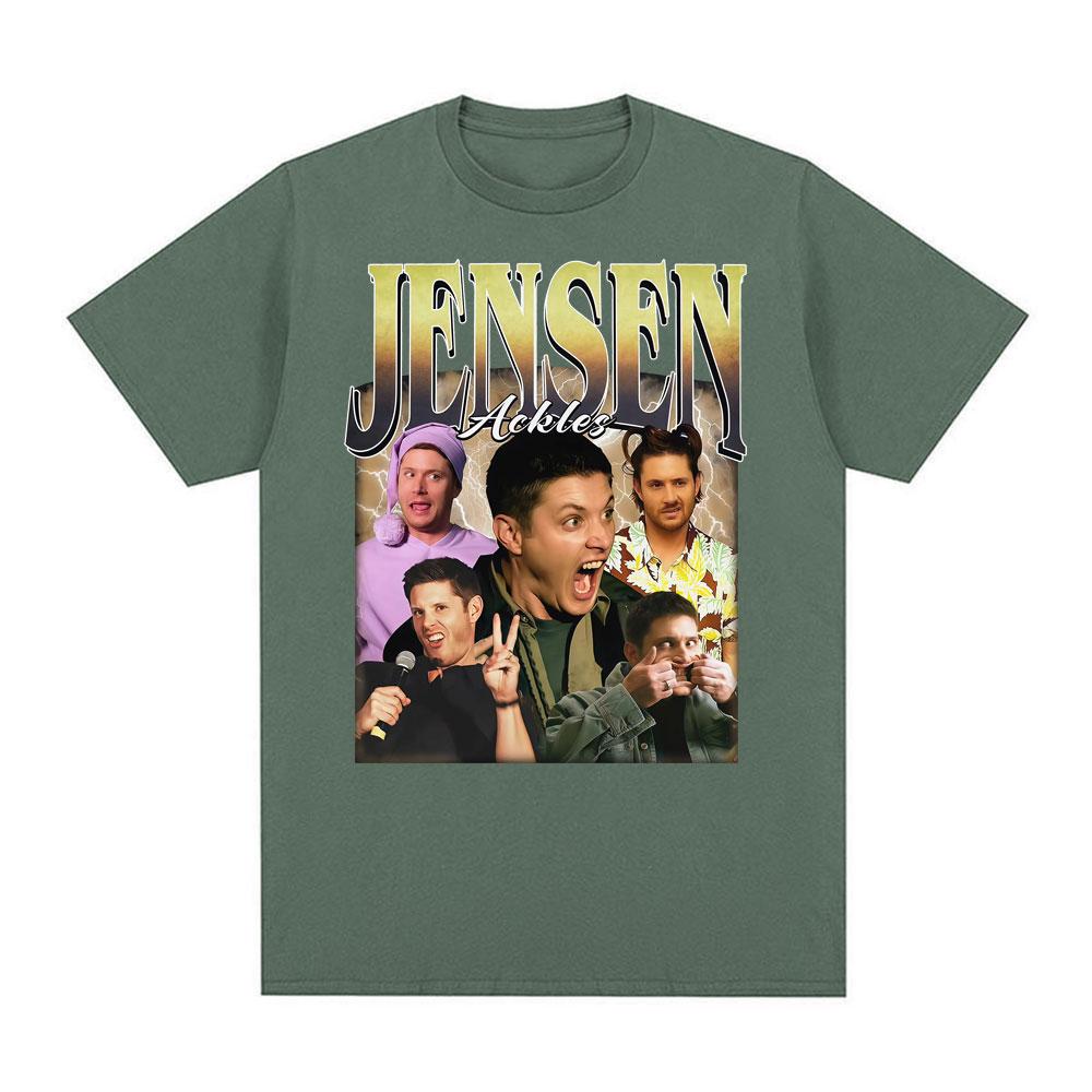 Dean Winchester Meme T Shirt Funny Jensen Ackles Retro Graphic Tee Shirt Women Clothing Fashion Casual Cotton Tshirt Streetwear