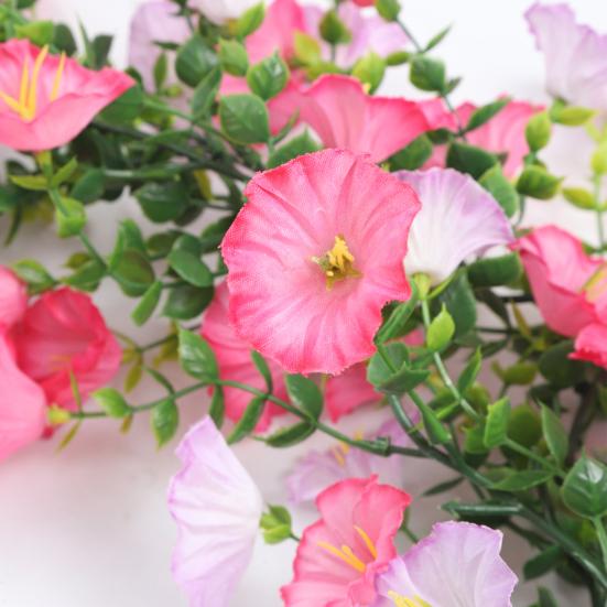 67" Künstliche Blumen Ranken Girlande Falsche Prunkwinde Hängende Ranken Kunstseide Frühlings Blumen Girlande für Kaminsims Wand Zaun Hochzeit Bankett Dekor