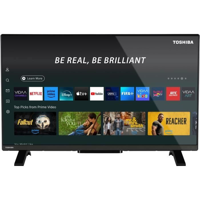 TOSHIBA 32QV2F63DG - QLED TV 32'' (80 cm) - FHD 1920x1080 - DTS Virtual:X - Chytrá televize - 2xHDMI