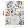 Heartstopper, Nick and Charlie Shoes Throw Blanket Soft Sherpa Fleece Warm Blanket for Winter