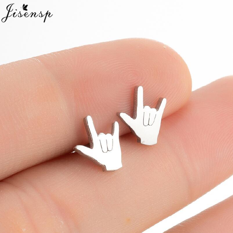 Lovely Dog Paw Earrings Women Multiple Stainless Steel Earings Fashion Jewelry Mushroom Rocket Lighter Ear Studs Weird Gift