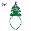 Holiday Headpieces for Kids Adults Light Up Christmas Headbands, Shiny Glitter Santa Hat Tree Reindeer Antler Hairbands, Gift Girls Boys LED
