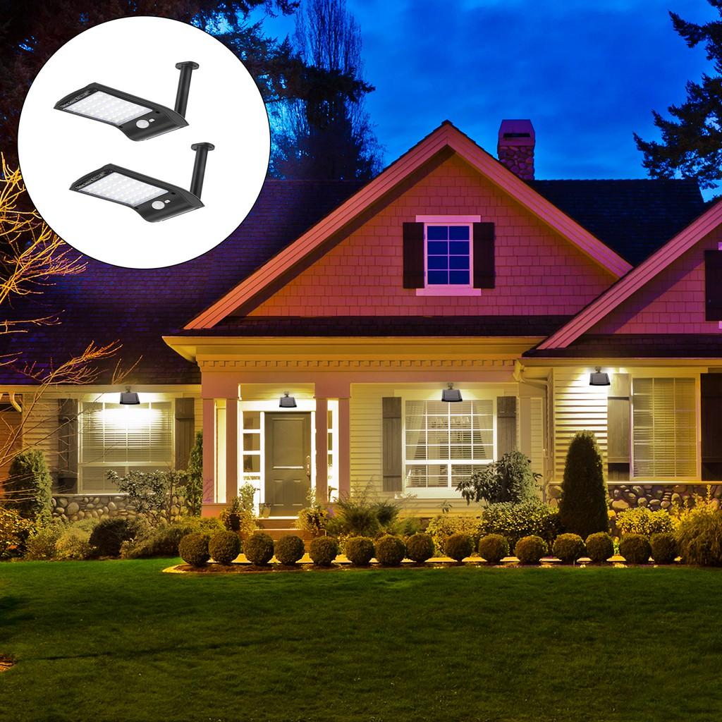 36 LED Solar Light Powered PIR Motion Sensor Waterproof Outdoor Street Security Light Wall Lamp for Garden Outdoor 2pcs