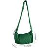 2023 Travel Pleated Crossbody Bags Solid Color Shoulder Bag for Women Trendy Bag