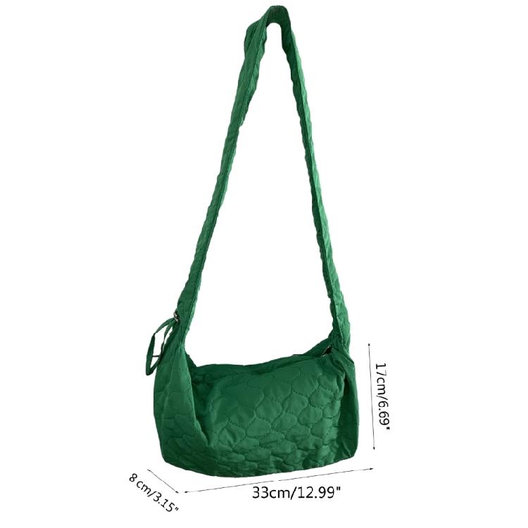 2023 Travel Pleated Crossbody Bags Solid Color Shoulder Bag for Women Trendy Bag