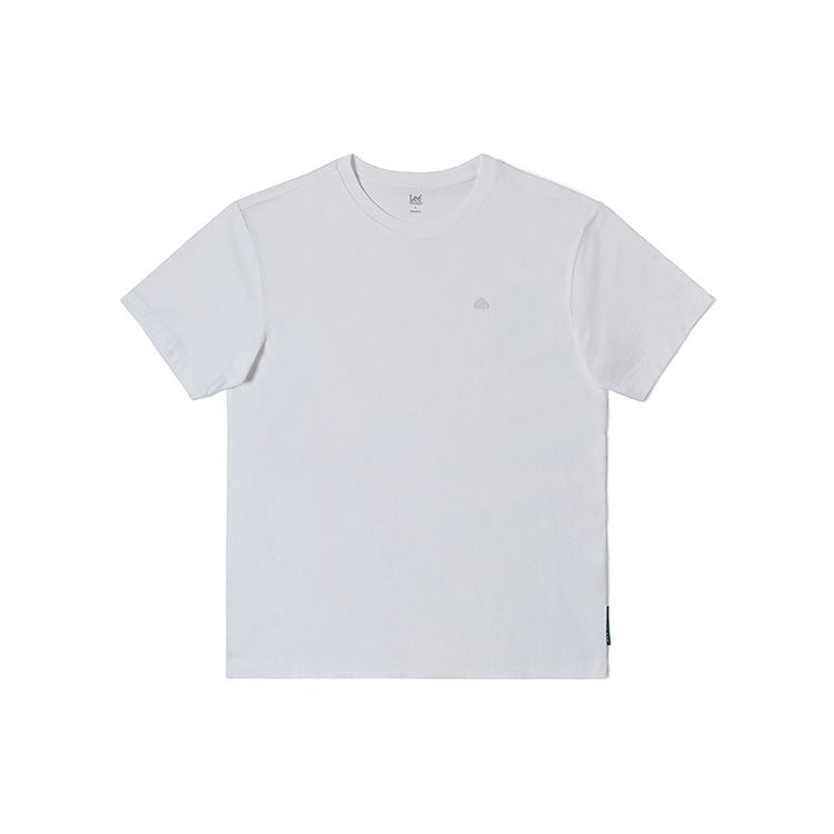 SS23 Einfarbiges Rundhals-Kurzarm-T-Shirt Herren Oberteile Weiß LMT0045413RX00FK14000