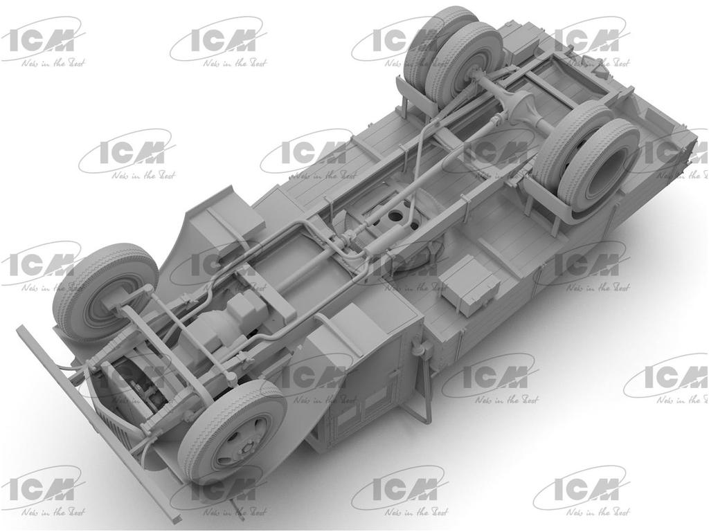ICM 1/35 scale German Military Truck V3000S Einheitsfahrerhaus Plastic Model 35409