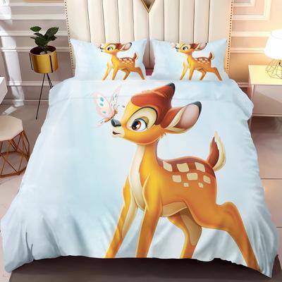 Bambi Anime Domácí Ložnice Pohodlný Severský polyesterový materiál vhodný pro děti i dospělé 3dílná sada