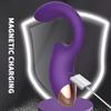 Clitoral Sucking Vibrator 3 In1G Spot Clit Dildo Vibrators Waterproof Rechargeable Clitoris Stimulator with 10 Suction Vibration