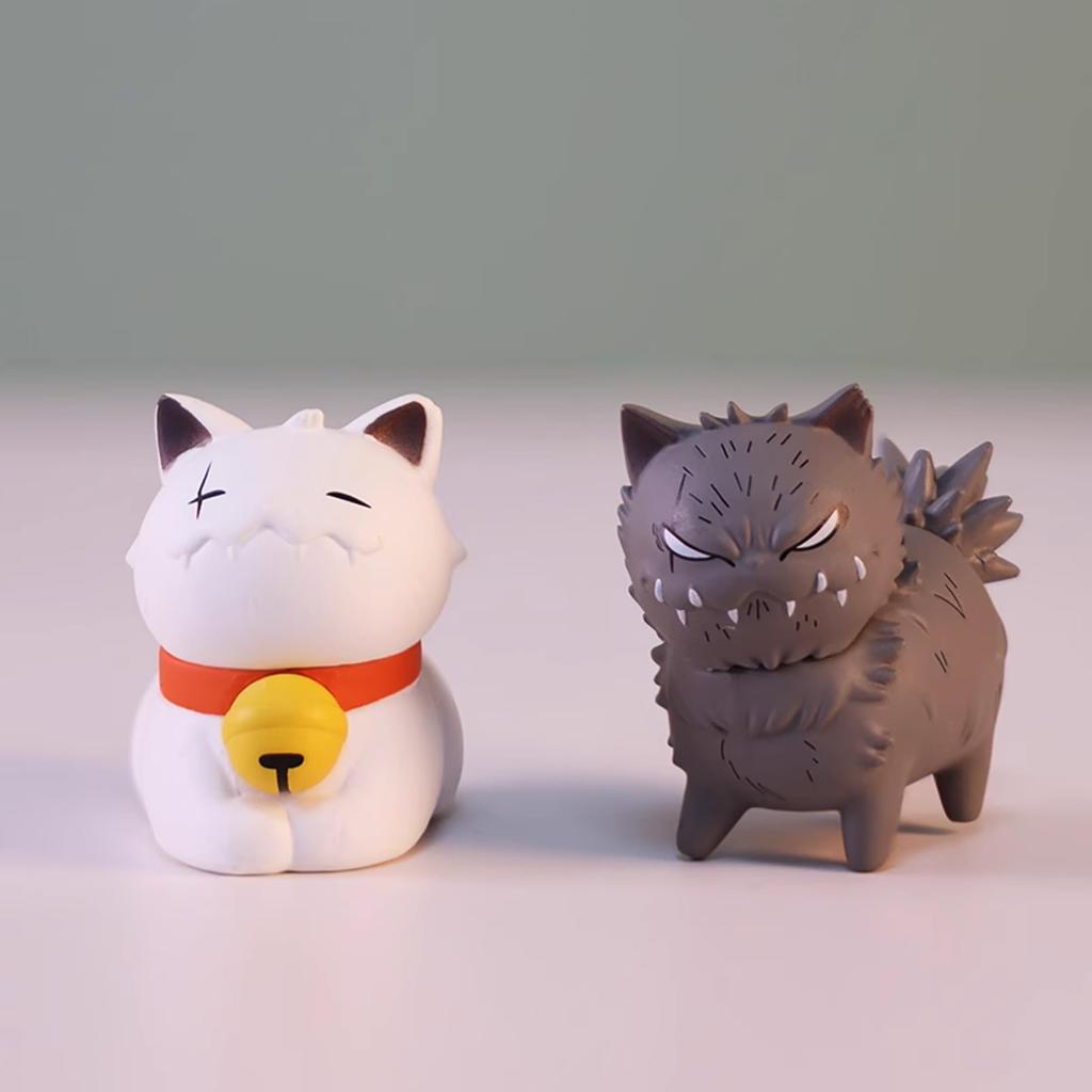 AAGWW Cat Figurine Capsule Toy Gachapon Character Toy Cute Gift Stray 6-Piece Set, Toy, Set, Decorative, Figurine, (Wandering Cat)