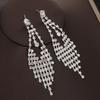 Elegant Diamond Tassel Dangle Earrings - Luxurious & Versatile Bridal Jewelry for Women