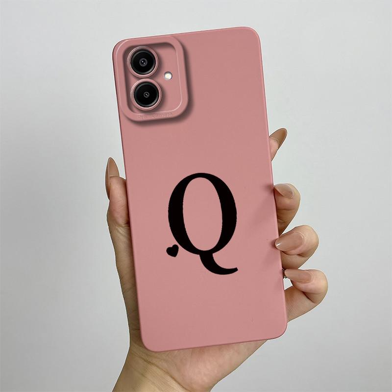 Case For Samsung A07 Cute Lover Letters Soft Phone Back Cover For Galaxy A07 4G Full Protection Liquid Silicone Shockproof Funda