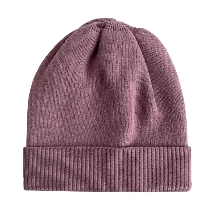 Winter Rolled Edges Beanies Hats For Women Men Casual Warm Knitted Hat Unisex Soft Bonnet Skullies Hip-Hop Caps Female Ski Cap