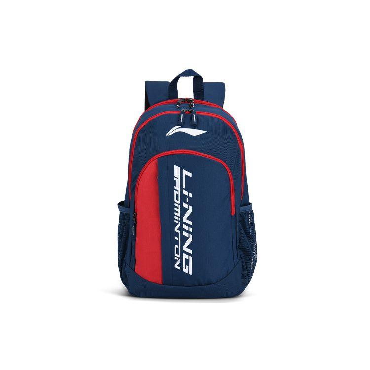 Li Ning Повседневный Спортивный Рюкзак Большой Вместимости Многофункциональный Тканевый Рюкзак Унисекс Синий Красный ABSS275-2 Blue/Red