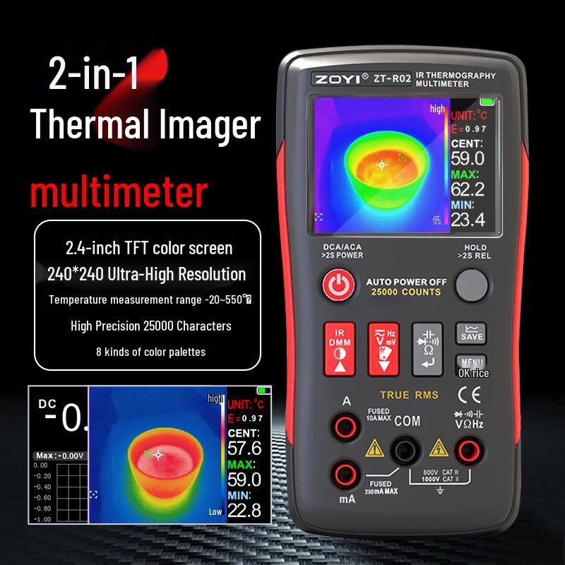 Zhongyi ZT-R02 Infrared Thermal Imaging Multimeter for Industrial Floor Heating