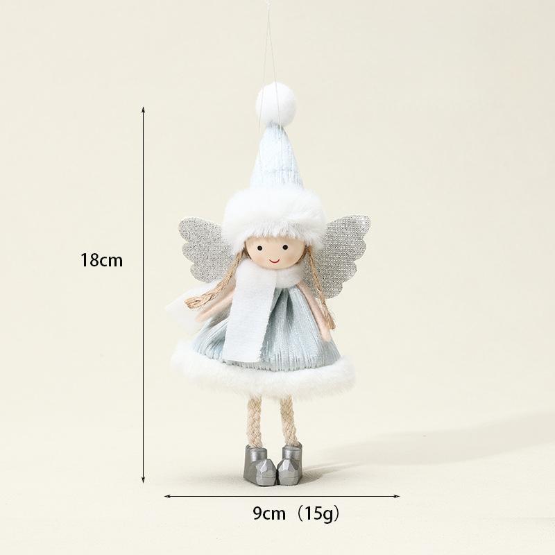 CutPlush Christmas Angel Ornaments - Fairy Doll Hanging Decor for Christmas Treee