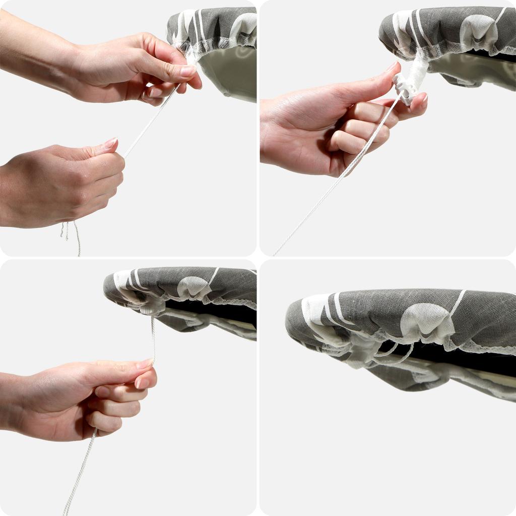 KADAX Pokrowiec Na Deskę Do Prasowania Naciągany Podkład 140x55cm Kwiaty