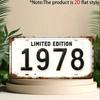 Limited Edition Distressed License Plate D Flat Aluminum Metal Tin Sign for Retro Birthday Souvenir Wall Decor Bar Garag
