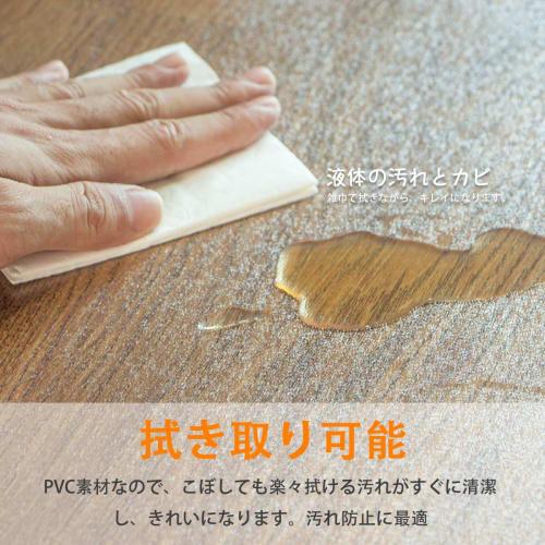 Dining Mat, Clear PVC, 180x180cm, Extra Large, 1.5mm Thick, Soft, Water-Repellent, Stylish, Stain-Resistant, Easy to Clean, Compatible with Underfloor