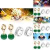 Collezione di Gioielli di Dragon Ball Super Goku Black Con Orecchini e Anello Per Appassionati di Anime