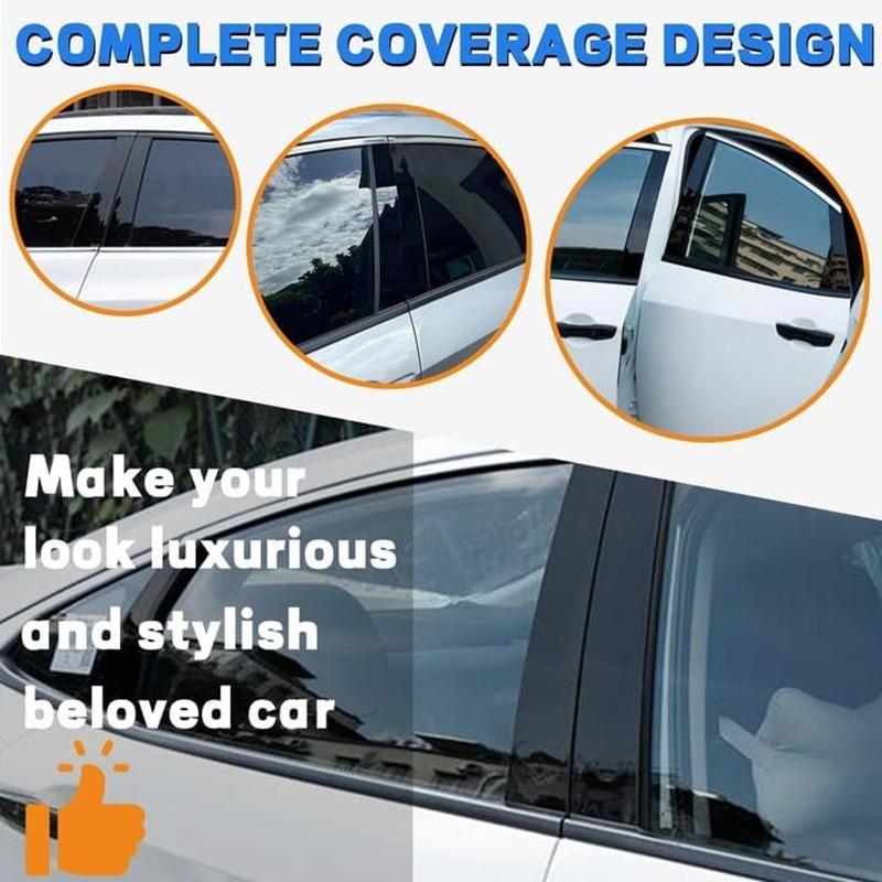 6pcs/set Car Window Pillar Decorative PC Trim B/C Pillar Stickers,Auto Exterior Accessories for Buick Regal 2011-2017 for Opel Insignia A 2009-2017