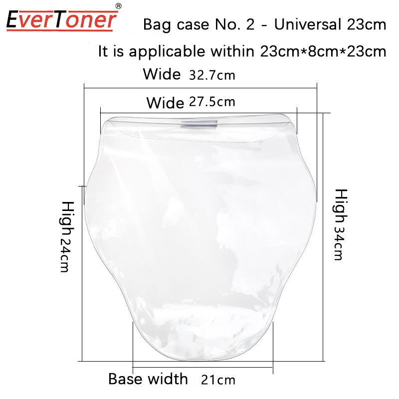 

EverToner Clear PVC Protective Cover Waterproof Dust Moisture-Resistant Cover Storage Bag for H Herbag & Kelly