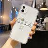 Cute Playing Kitty Soft Clear Funda Phone Case For iPhone 17 16 15 13 12 11 ProMax Pro Plus Shockproof Silicone Coque Phone Case