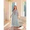 Women's Breathable Embroidered Long Dress, Cord Embroidery Casual Maxi Dress Factory Wholesale In Stock