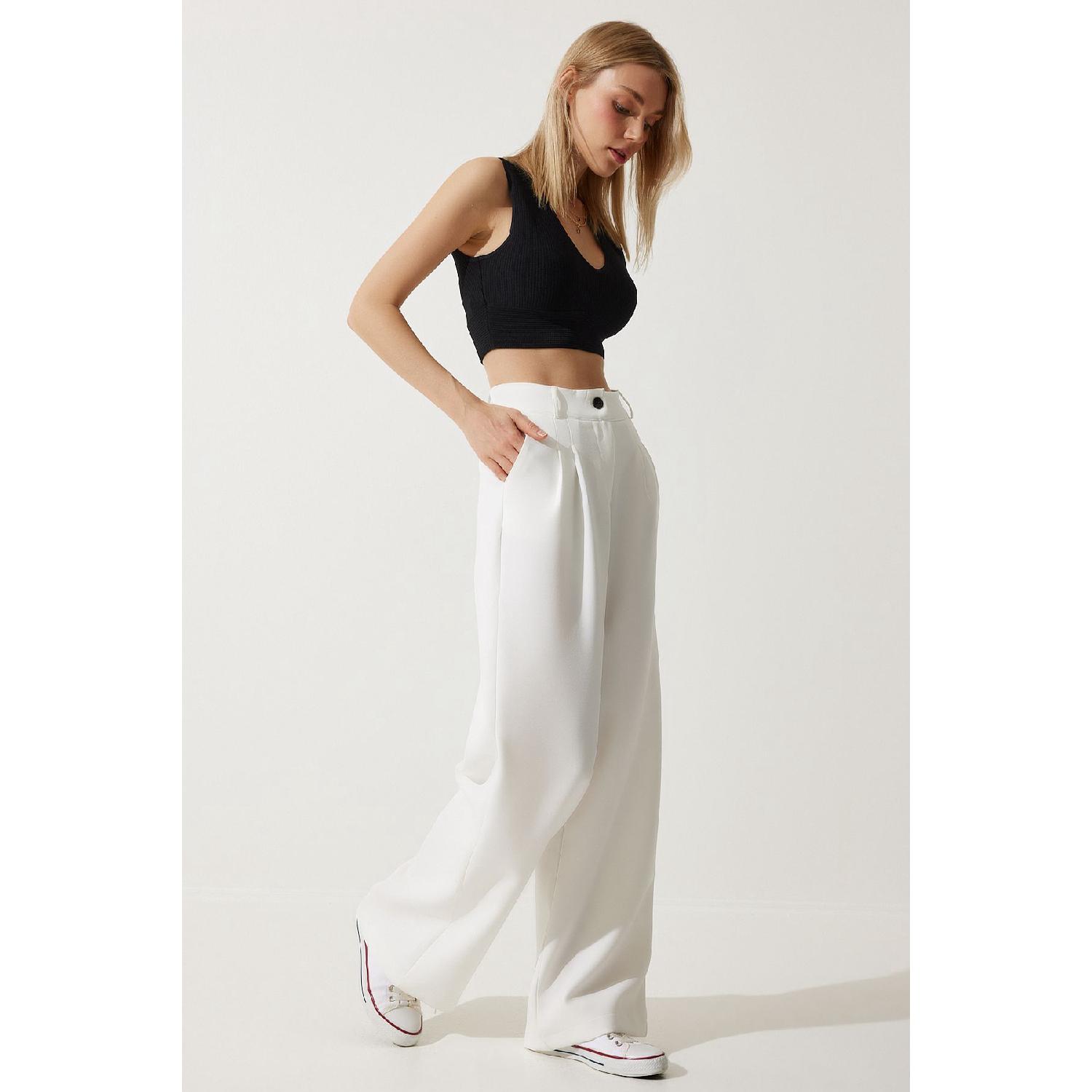 

Wide Trousers 42 коричневий
