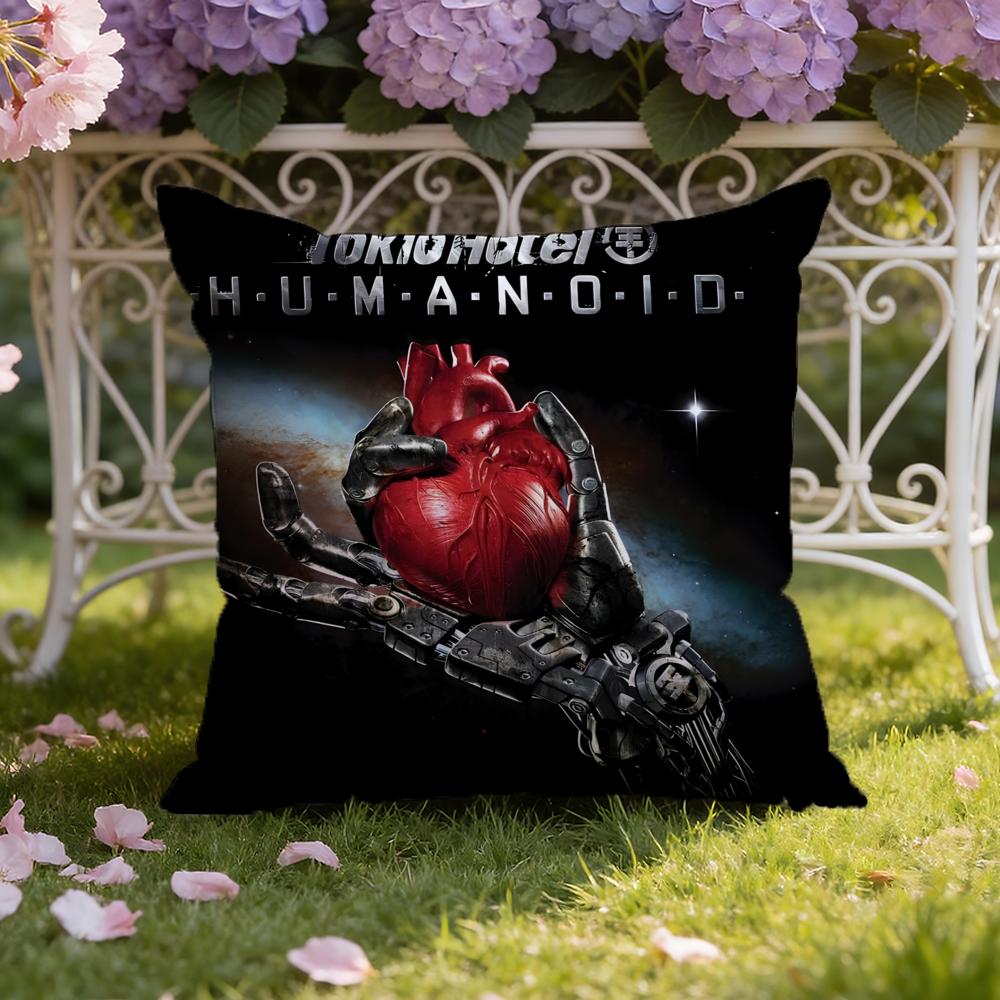 Band T-Tokio H-Hotel Cushion Cover Home & Car Dual-Scene Pillow Cover: Reversible for Premium Comfort